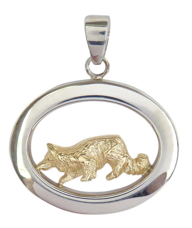 Border Collie Sterling & 14k Gold Jewelry