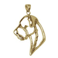 Border Terrier 14K Gold Cut Out Pendant