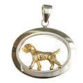 Border Terrier Sterling & 14k Gold Jewelry