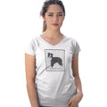 Border Collie Love Text - Women's V-Neck T-Shirt
