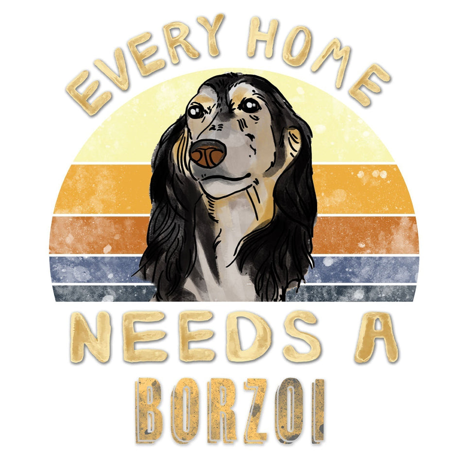 Every Home Needs a Borzoi - Women's V-Neck T-Shirt