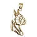 Boxer 14K Gold Cut Out Pendant