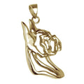 Boxer 14K Gold Cut Out Pendant