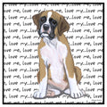 Boxer Puppy Love Text - Women's V-Neck T-Shirt