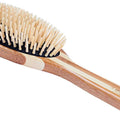 Bass Brushes The Green Dog Oval Brush, Bamboo-Stiped Finish, Large
