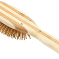 Bass Brushes The Green Dog Oval Brush, Bamboo-Stiped Finish, Small