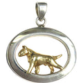 Bull Terrier Sterling & 14k Gold Jewelry