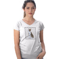 Bull Terrier Love Text - Women's V-Neck T-Shirt