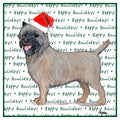 Cairn Terrier Happy Howlidays Text - Women's V-Neck T-Shirt