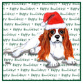 Cavalier King Charles Spaniel (Blenheim) Happy Howlidays Text - Women's V-Neck T-Shirt