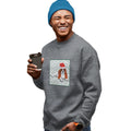 Cavalier King Charles Spaniel (Blenheim) Happy Howlidays Text - Adult Unisex Crewneck Sweatshirt