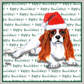 Cavalier King Charles Spaniel (Blenheim) Happy Howlidays Text - Adult Unisex Crewneck Sweatshirt