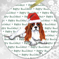 Cavalier King Charles Spaniel "Happy Howlidays" Ornament