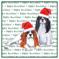 Cavalier King Charles Spaniel (Pair) Happy Howlidays Text - Women's V-Neck T-Shirt
