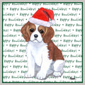 Cavalier King Charles Spaniel Puppy Happy Howlidays Text - Adult Unisex Crewneck Sweatshirt