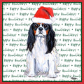 Cavalier King Charles Spaniel (Tri-Color) Happy Howlidays Text - Adult Unisex Long Sleeve T-Shirt