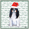 Cavalier King Charles Spaniel (Tri-Color) Happy Howlidays Text - Adult Unisex Crewneck Sweatshirt