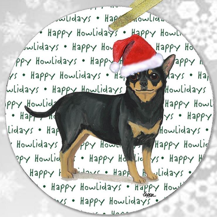 Chihuahua "Happy Howlidays" Ornament