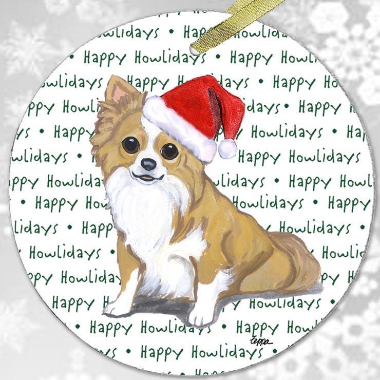 Chihuahua "Happy Howlidays" Ornament