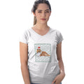Collie Happy Howlidays Text - Women's V-Neck T-Shirt
