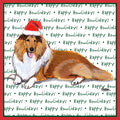 Collie Happy Howlidays Text - Adult Unisex T-Shirt