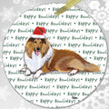 Collie "Happy Howlidays" Ornament