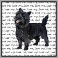 Cairn Terrier Love Text - Women's V-Neck T-Shirt