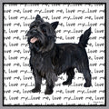 Cairn Terrier Love Text - Adult Unisex Crewneck Sweatshirt