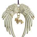 Cavalier King Charles Spaniel Gold Plated Holiday Angel Wing Ornament