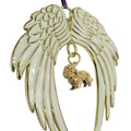 Cavalier King Charles Spaniel Gold Plated Holiday Angel Wing Ornament