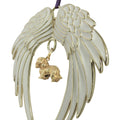 Cavalier King Charles Spaniel Gold Plated Holiday Angel Wing Ornament