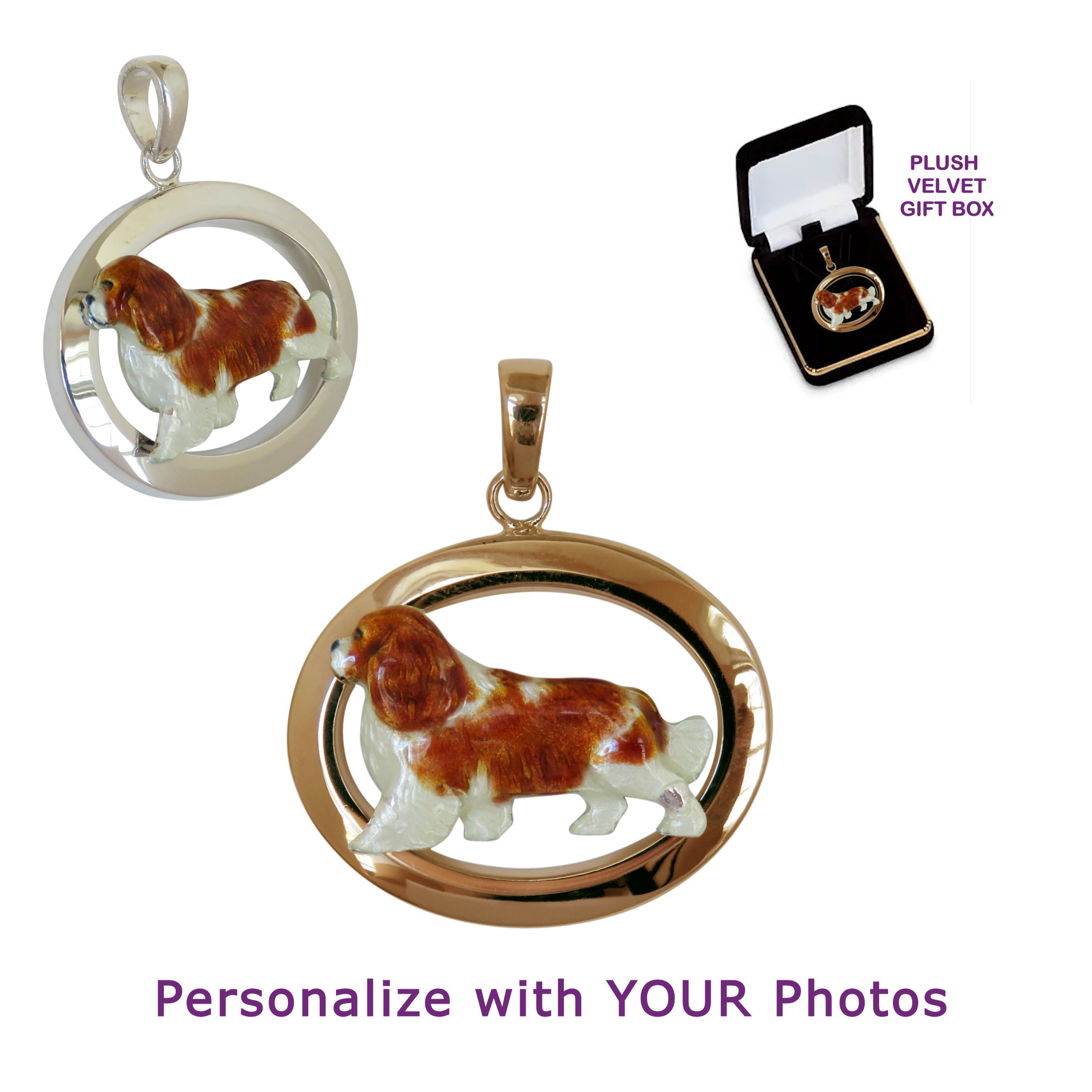 Cavalier king charles spaniel necklace best sale