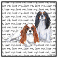 Cavalier King Charles Spaniel Love Text - Women's V-Neck T-Shirt
