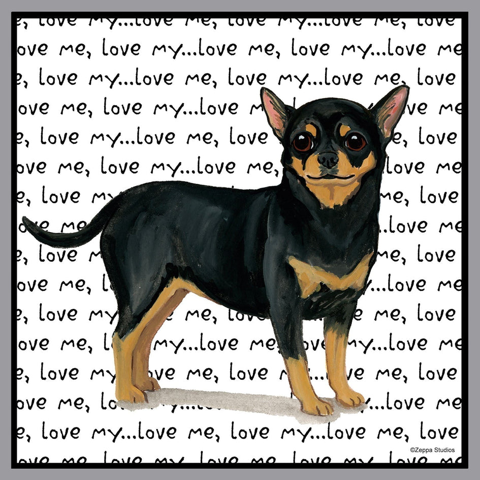Chihuahua Love Text - Adult Unisex Crewneck Sweatshirt