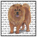 Chow Chow Love Text - Women's V-Neck T-Shirt