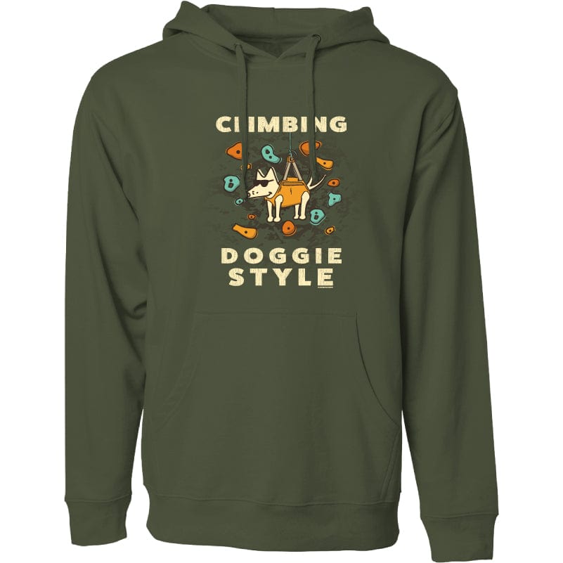 Climbing, Doggie Style - Sweatshirt Pullover Hoodie