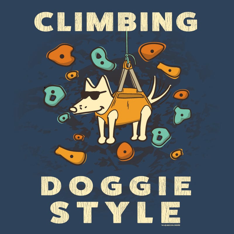 Climbing, Doggie Style - Ladies T-Shirt V-Neck