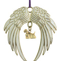Cocker Spaniel Gold Plated Holiday Angel Wing Ornament