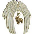 Collie Gold Plated Holiday Angel Wing Ornament