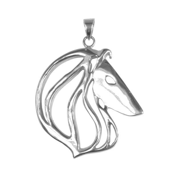 Collie Sterling Silver Cut Out Pendants