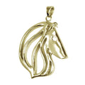 Collie 14K Gold Cut Out Pendant