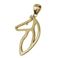 Collie 14K Gold Cut Out Pendant