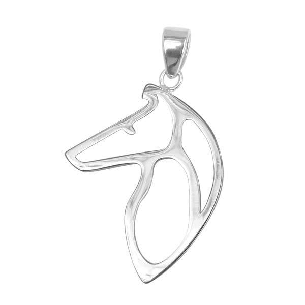 Collie Sterling Silver Cut Out Pendants