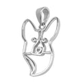 Pembroke Welsh Corgi  Sterling Silver Cut Out Pendants