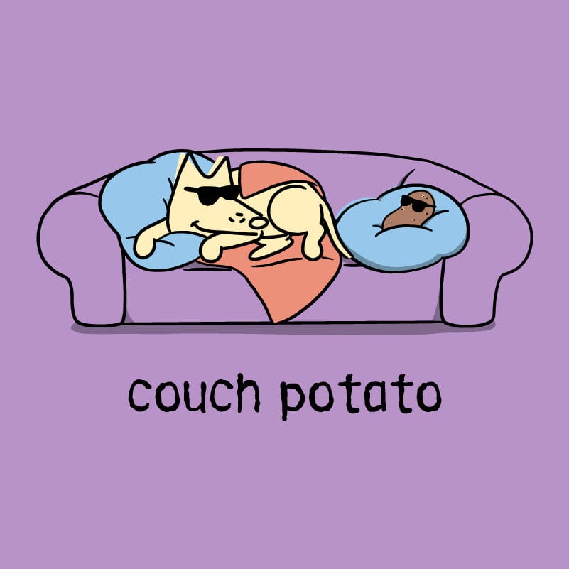 Couch Potato - Ladies T-Shirt V-Neck