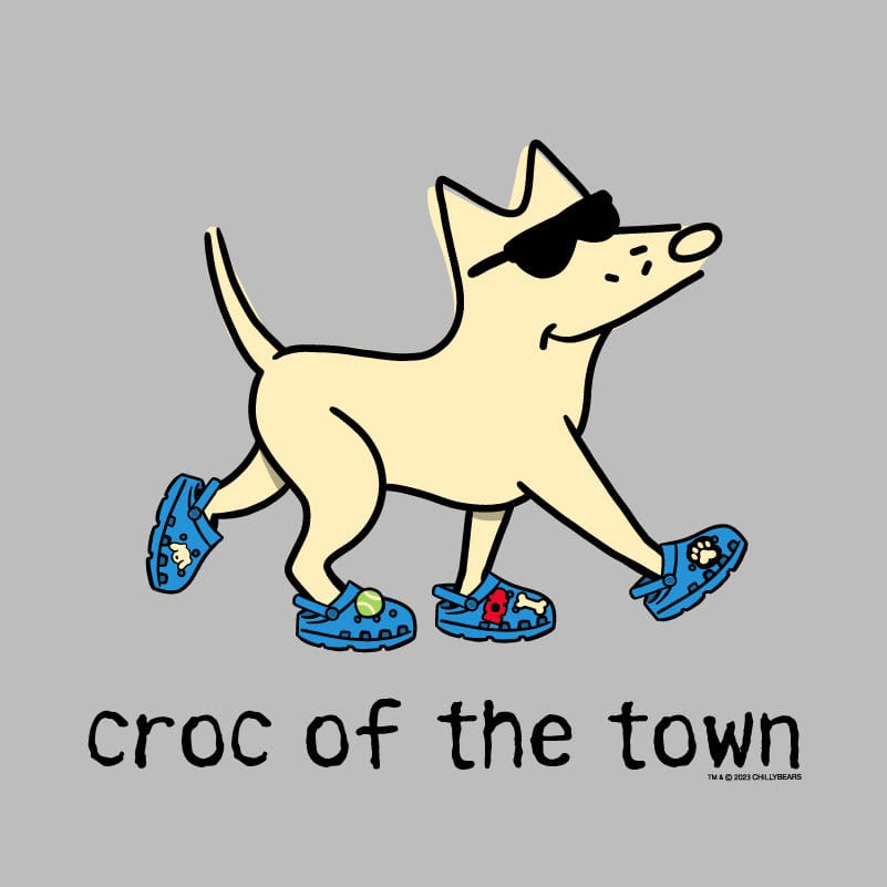 Croc Of The Town - Ladies Curvy V-Neck Tee