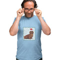 Dachshund (Red Longhaired) Happy Howlidays Text - Adult Unisex T-Shirt