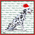 Dalmatian Happy Howlidays Text - Adult Unisex T-Shirt