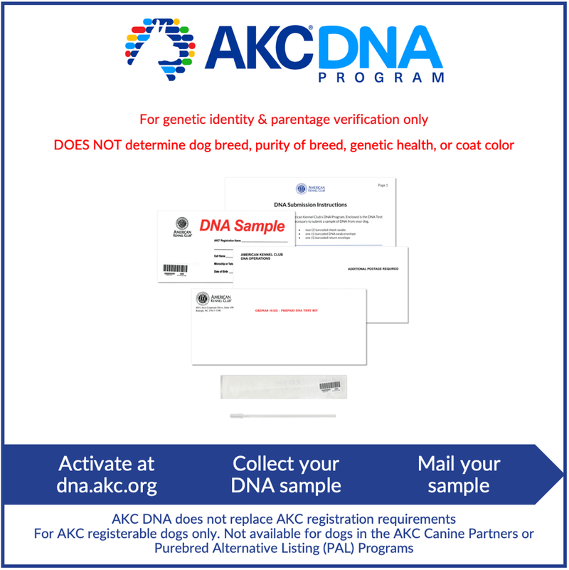 ^New AKC DNA Test Kit - Barcoded