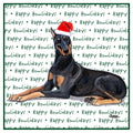 Doberman Pinscher Happy Howlidays Text - Women's V-Neck T-Shirt